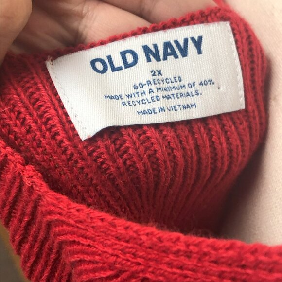 Red Sweater Tank Top Ribbed Knit - Picture 8 of 11